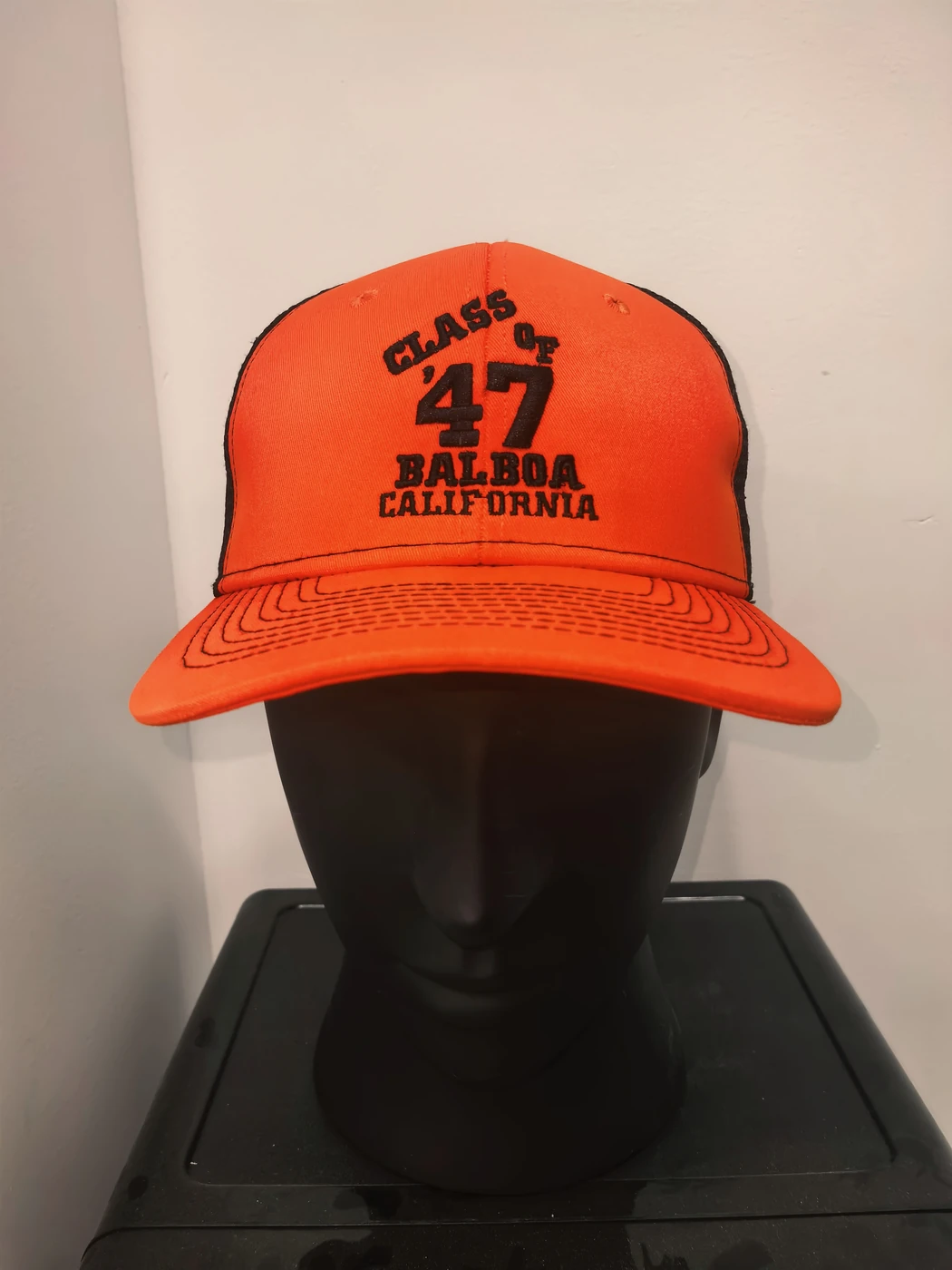 Orange front & mesh back — Front view