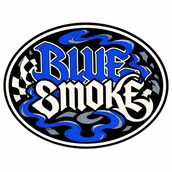 Blue Smoke — original streetwear print