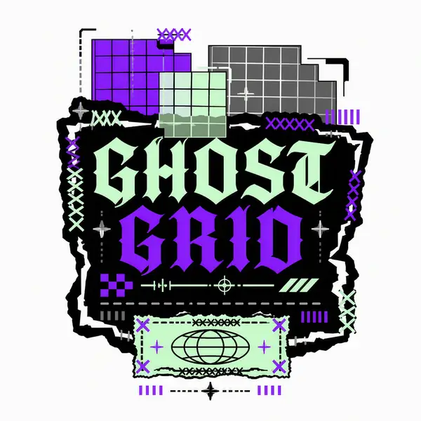 Ghost Grid — original streetwear print