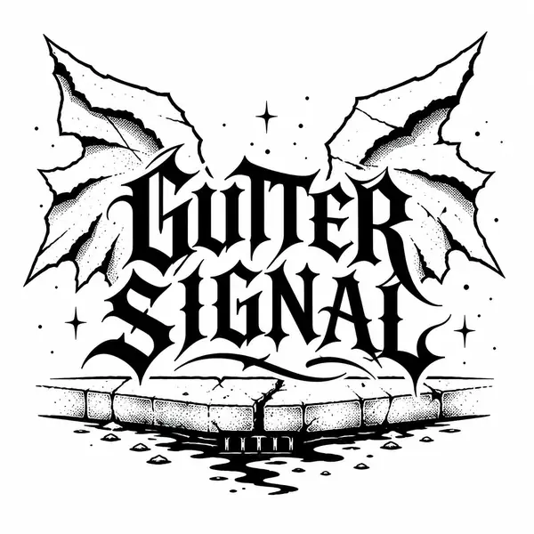 Gutter Signal — original streetwear print