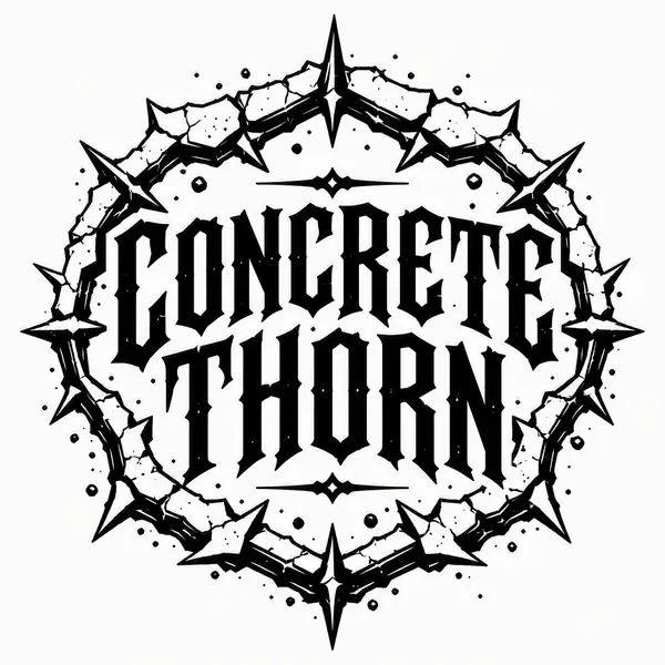 Concrete Thorn — original streetwear print